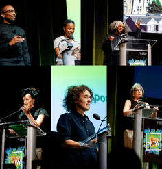 collage image of 6 presenters