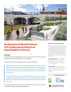 Cover of "An Analysis of Benefit Values" document