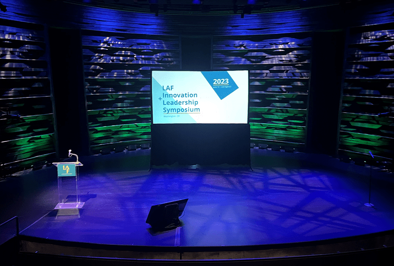 The 2023 Symposium stage. 